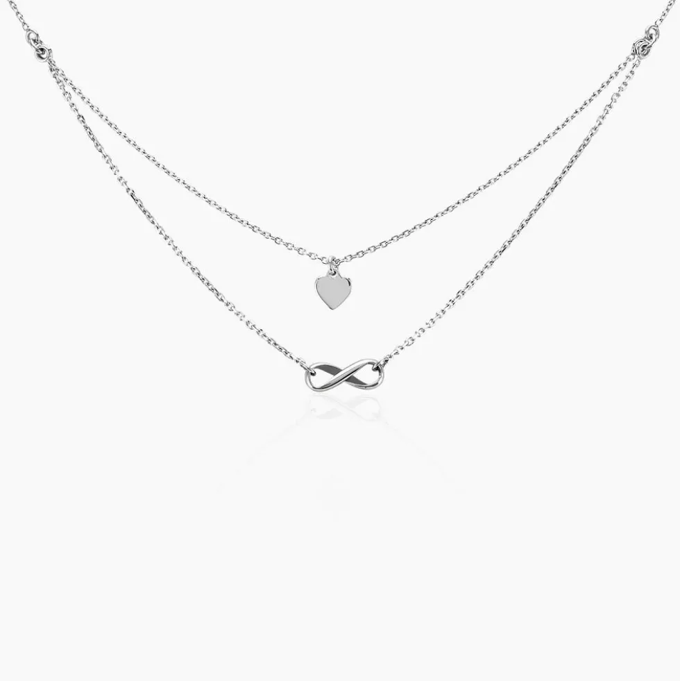 Collier Urielle Argent Blanc