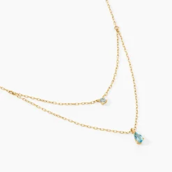 Collier Vanja Or Jaune Topaze