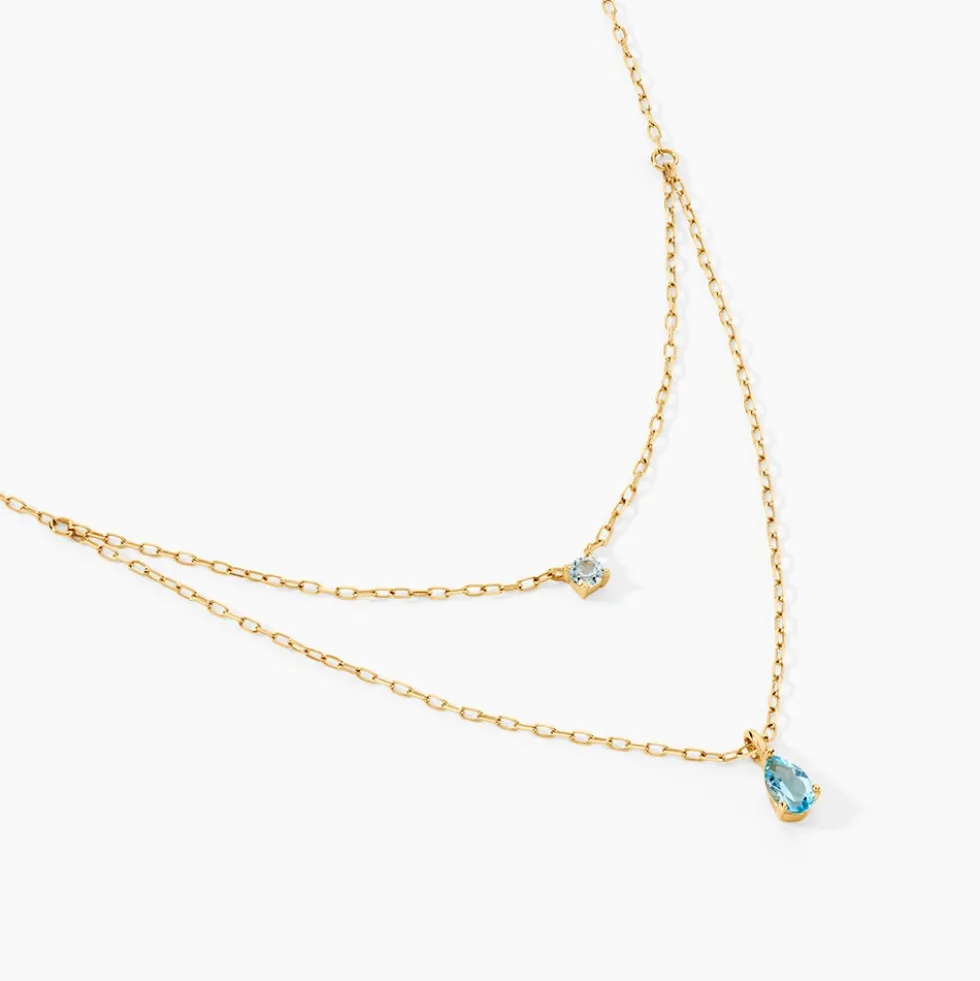 Collier Vanja Or Jaune Topaze