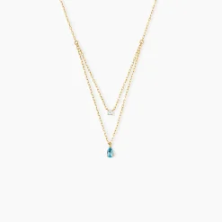 Collier Vanja Or Jaune Topaze