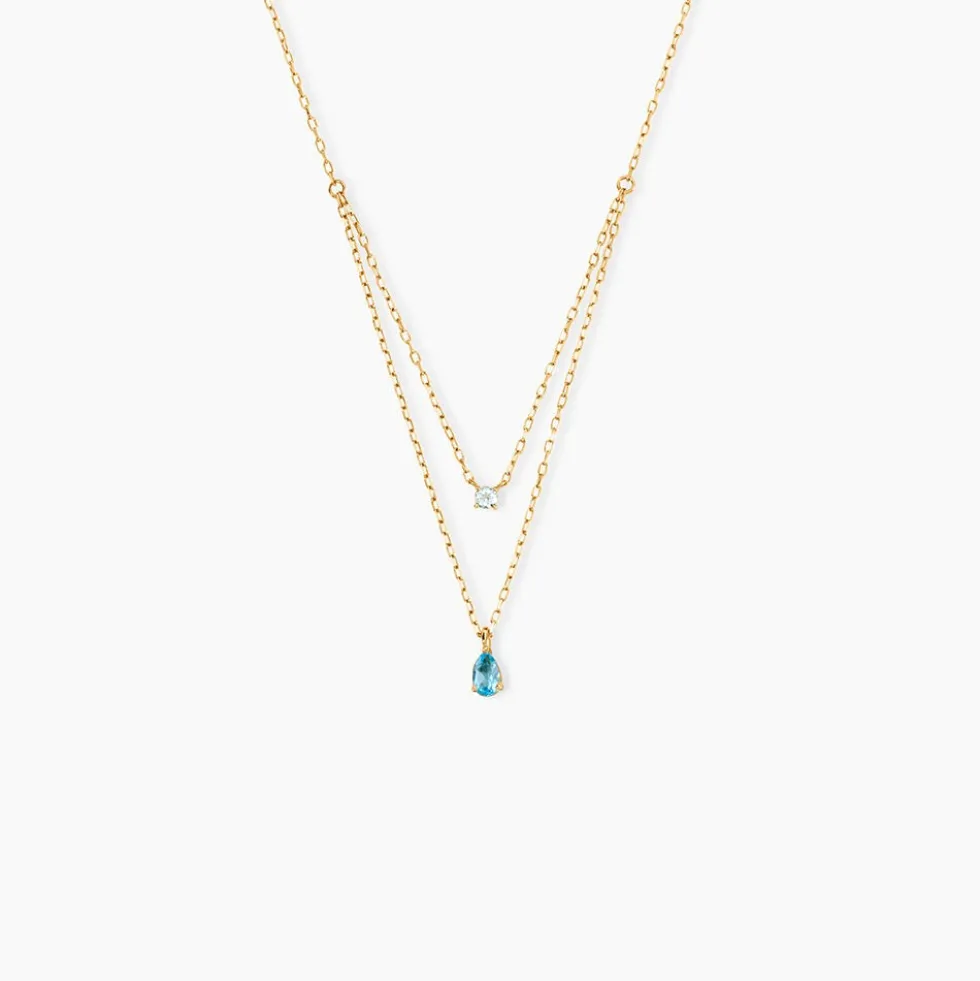 Collier Vanja Or Jaune Topaze