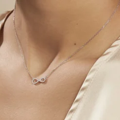 Collier Veda Argent Blanc Oxyde De Zirconium