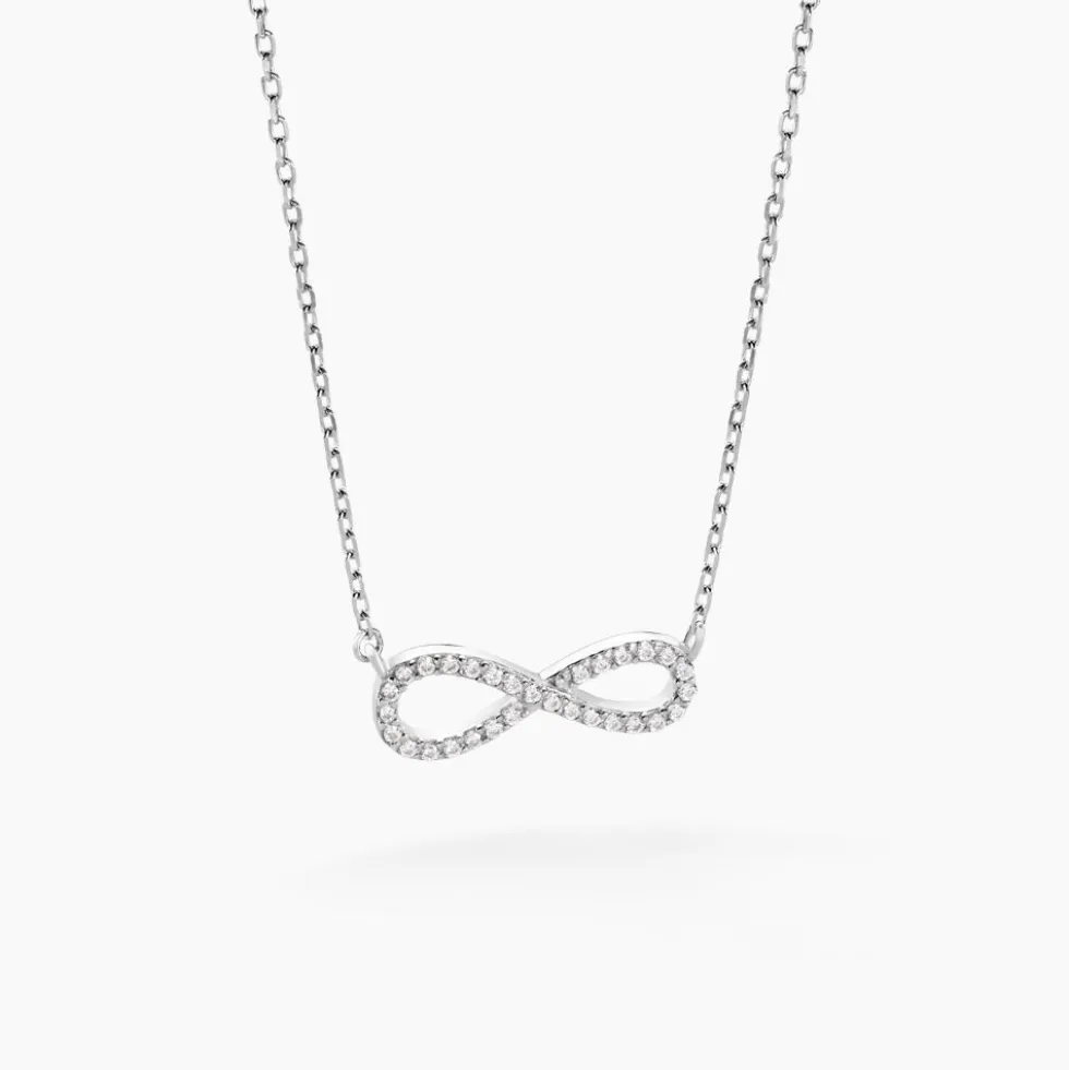 Collier Veda Argent Blanc Oxyde De Zirconium