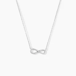 Collier Veda Argent Blanc Oxyde De Zirconium