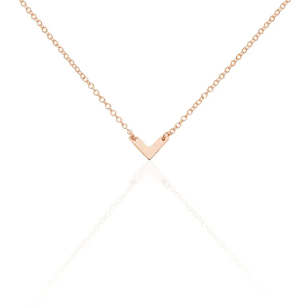 Collier Veroniica Argent Rose