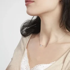 Collier Veroniica Argent Blanc