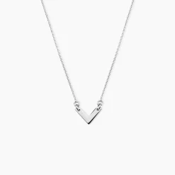Collier Veroniica Argent Blanc