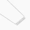 Collier Vinie Argent Blanc