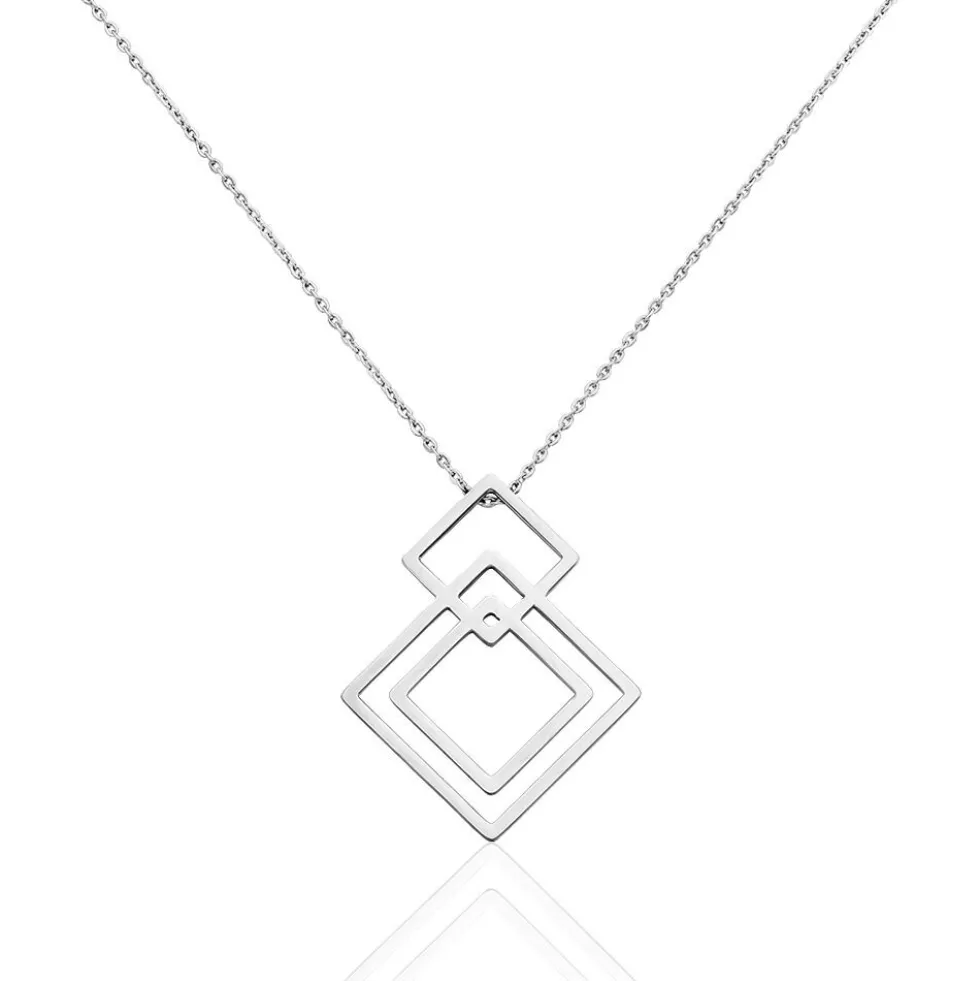 Collier Violetka Acier Blanc
