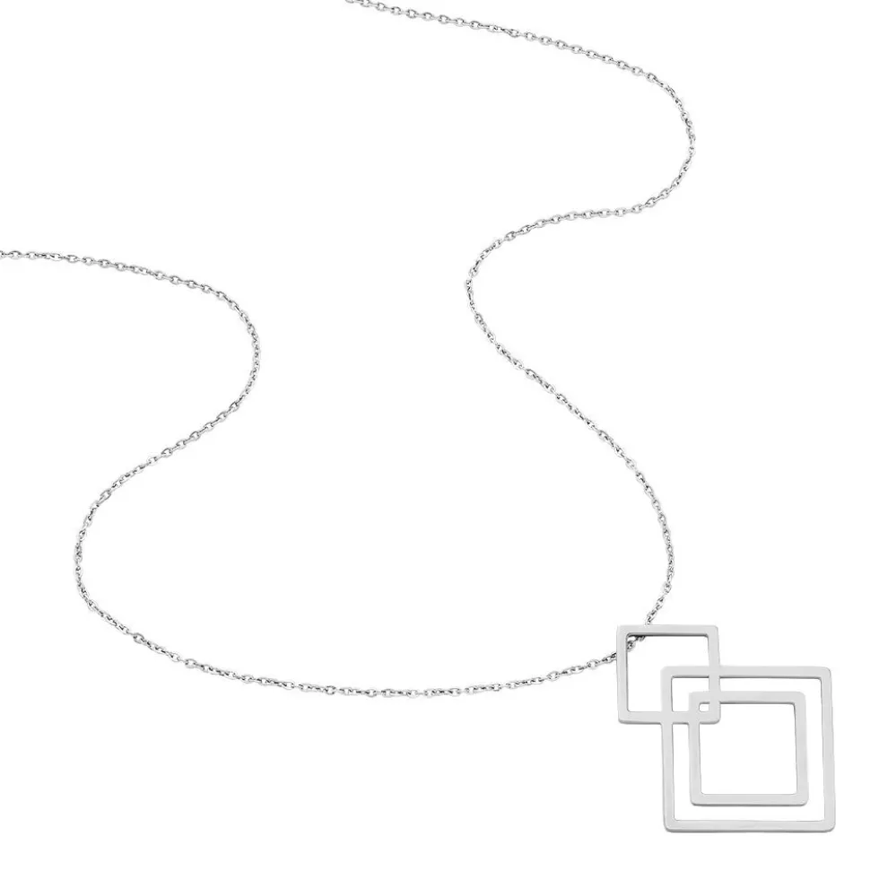 Collier Violetka Acier Blanc