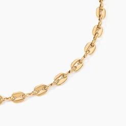 Collier William Plaqué Or Jaune