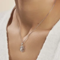Collier Yoheved Argent Blanc Oxyde De Zirconium