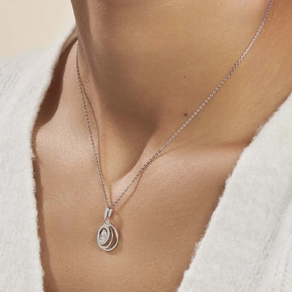 Collier Yoheved Argent Blanc Oxyde De Zirconium