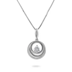 Collier Yoheved Argent Blanc Oxyde De Zirconium