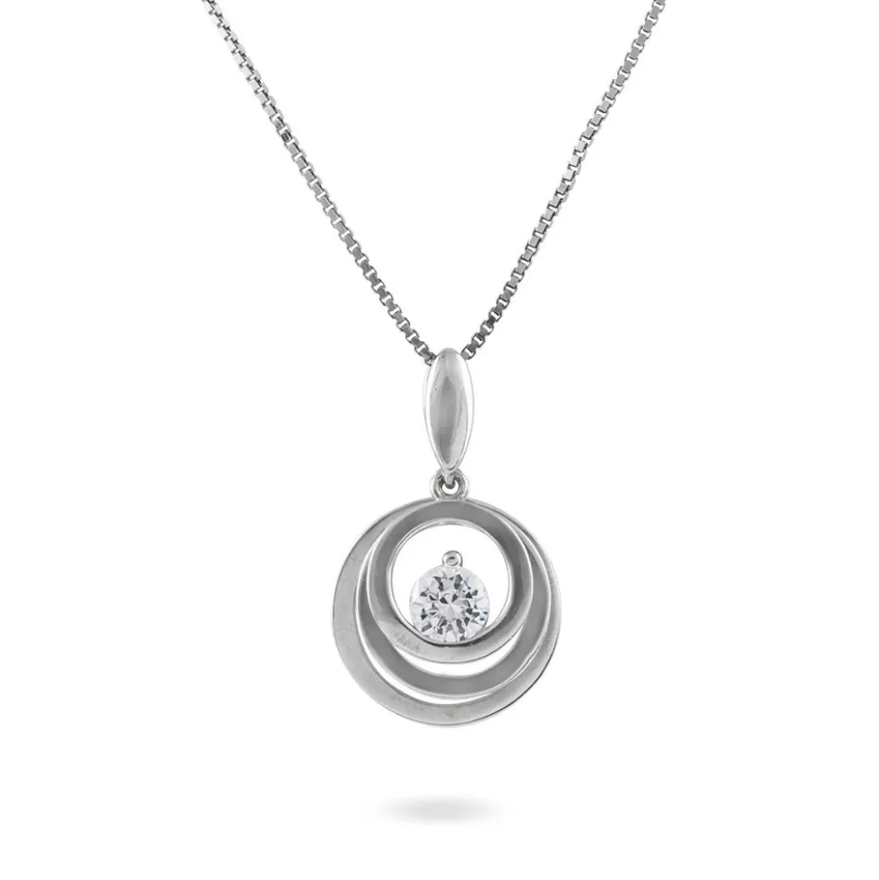 Collier Yoheved Argent Blanc Oxyde De Zirconium