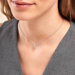 Collier Ysalis Argent Blanc Oxyde De Zirconium