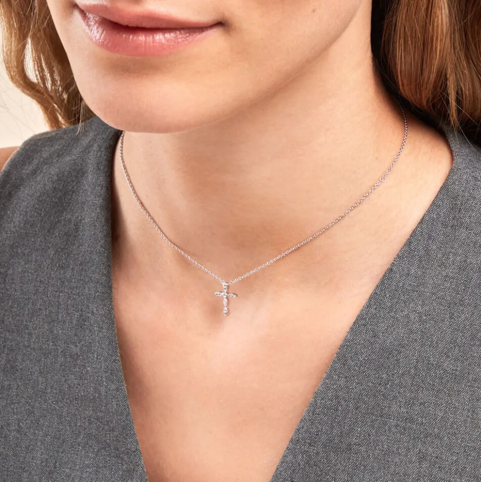 Collier Ysalis Argent Blanc Oxyde De Zirconium