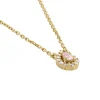 Collier Zihna Plaqué Or Jaune Pierre De Synthèse Oxyde