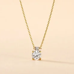 Collier Zilda Or Jaune Oxyde De Zirconium