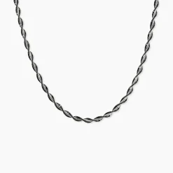 Collier Abie Torsade Argent Bicolore