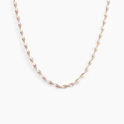 Collier Abie Torsade Argent Bicolore