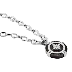 Collier Acier Blanc Kyliann