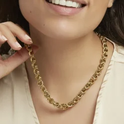 Collier Acier Doré Llora