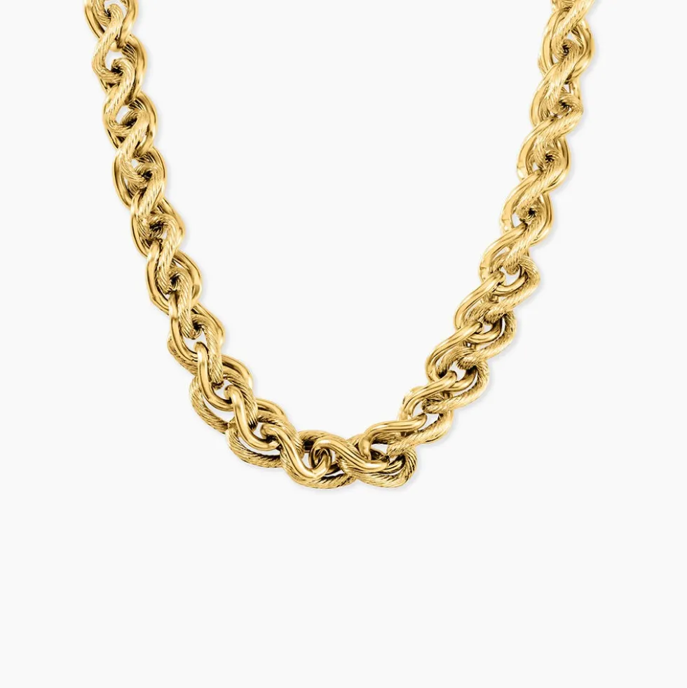 Collier Acier Doré Llora