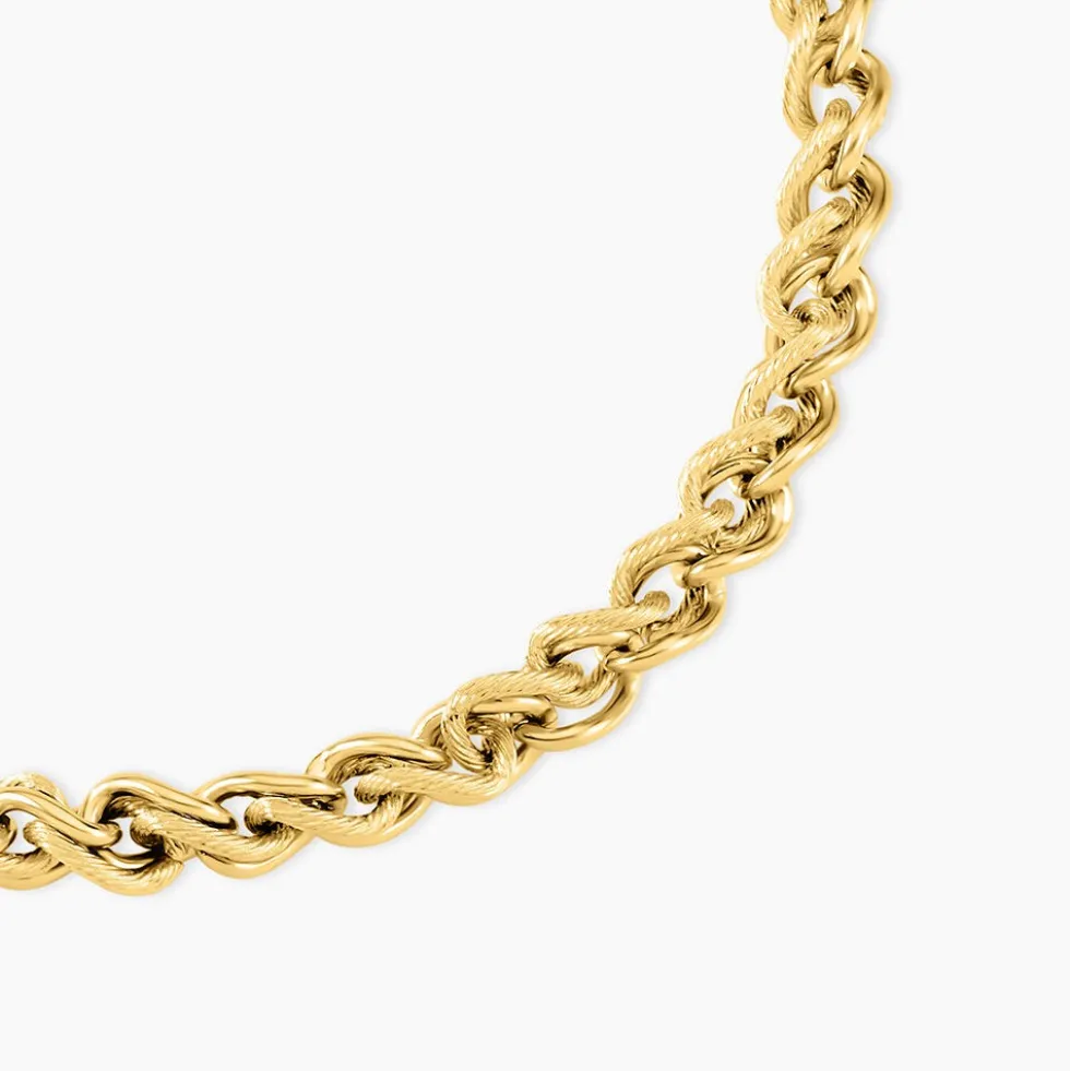 Collier Acier Doré Llora