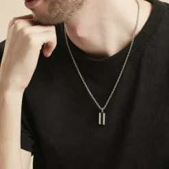 Collier Acier Vieillit Bedirhan Agate