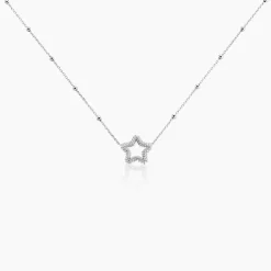 Collier Aella Argent Blanc