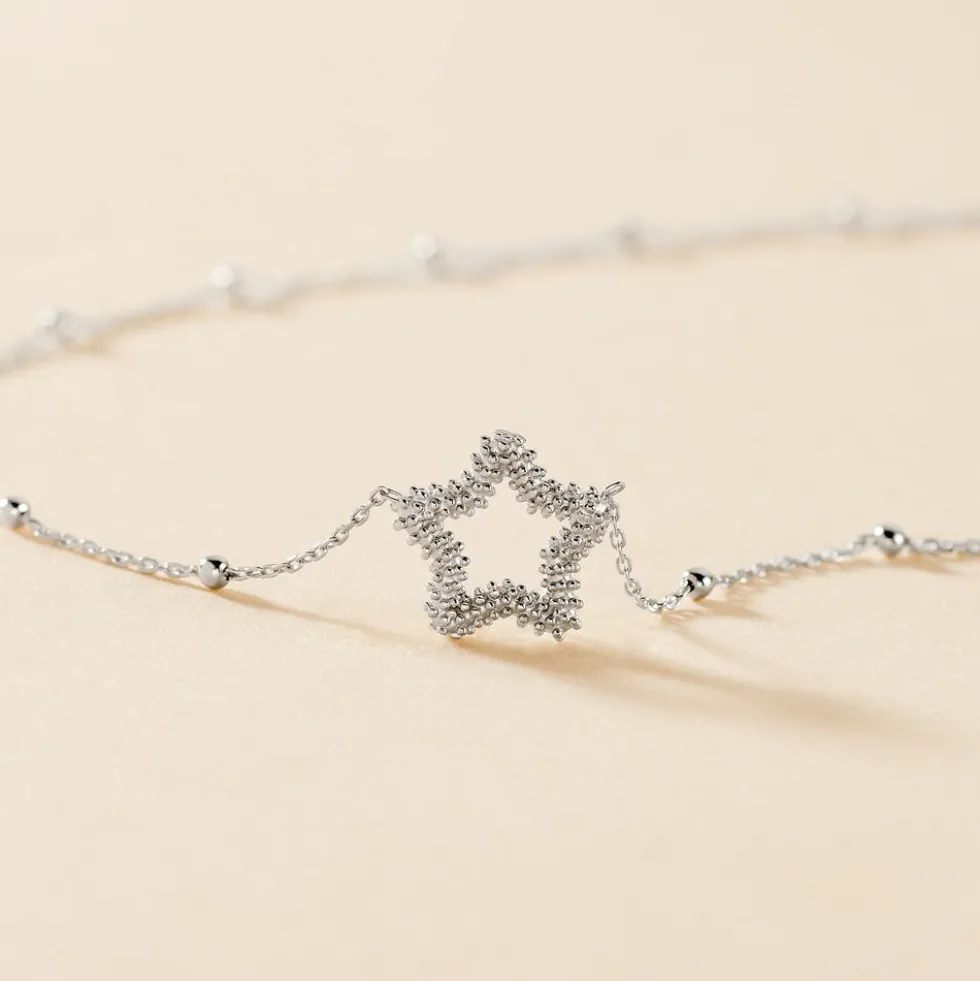 Collier Aella Argent Blanc