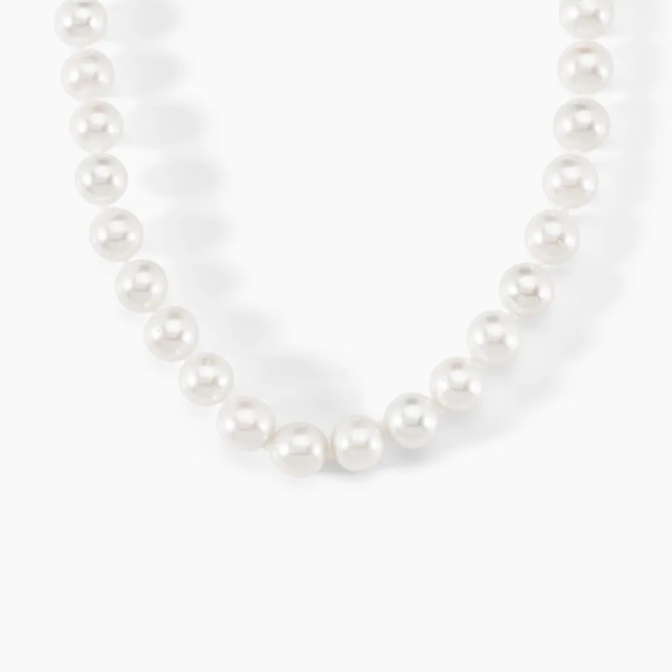 Collier Akoya Or Jaune Perle De Culture D'akoya