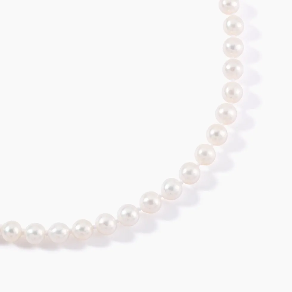 Collier Akoya Or Jaune Perle De Culture D'akoya