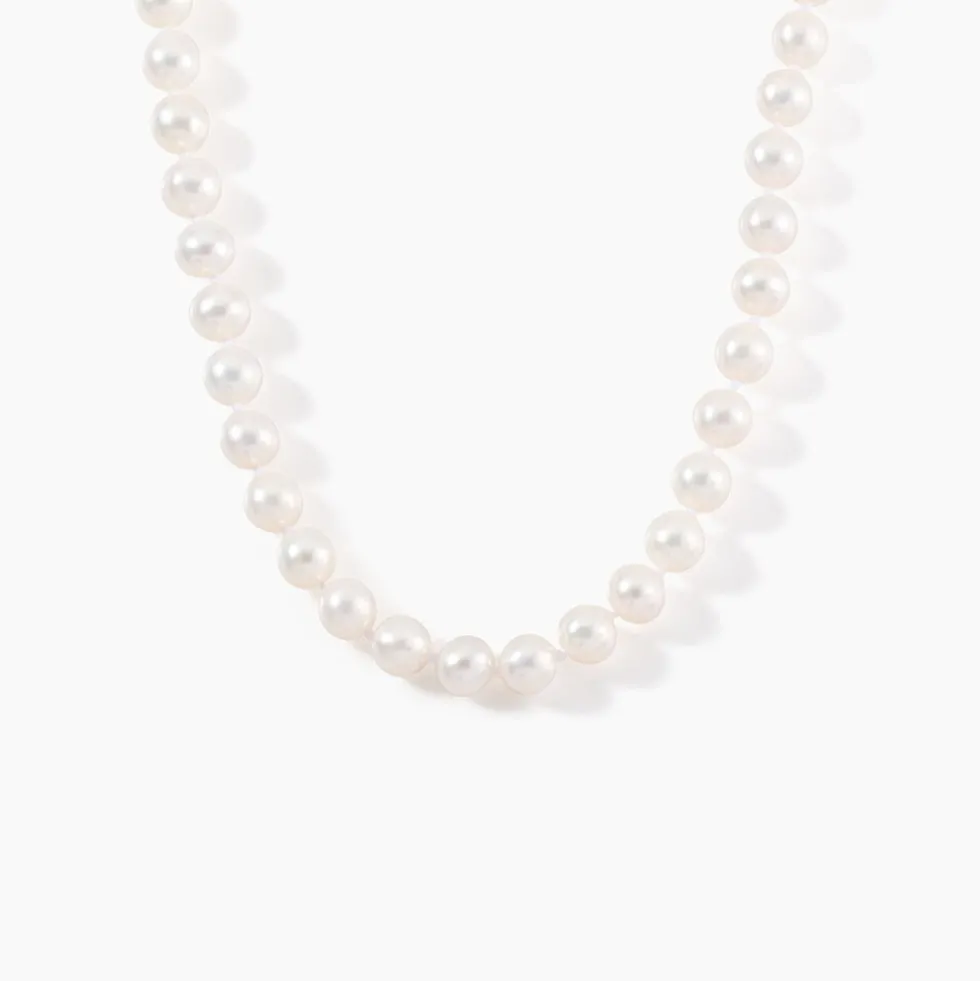 Collier Akoya Or Jaune Perle De Culture D'akoya