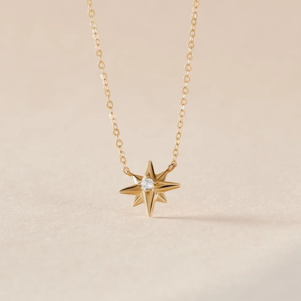 Collier Alastar Or Jaune Oxyde De Zirconium