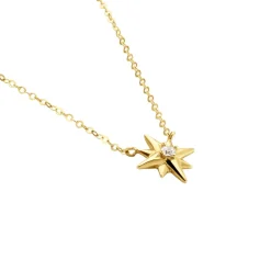 Collier Alastar Or Jaune Oxyde De Zirconium