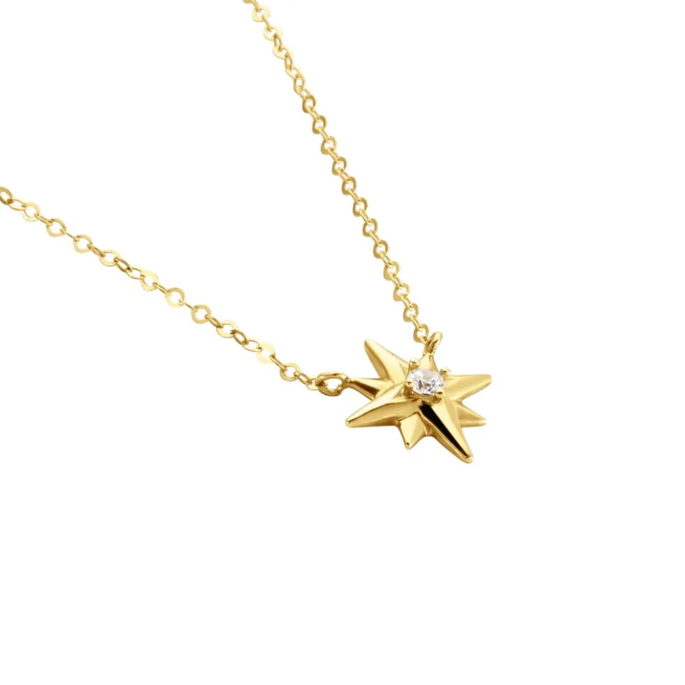 Collier Alastar Or Jaune Oxyde De Zirconium