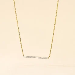 Collier Alayna Or Jaune Diamant