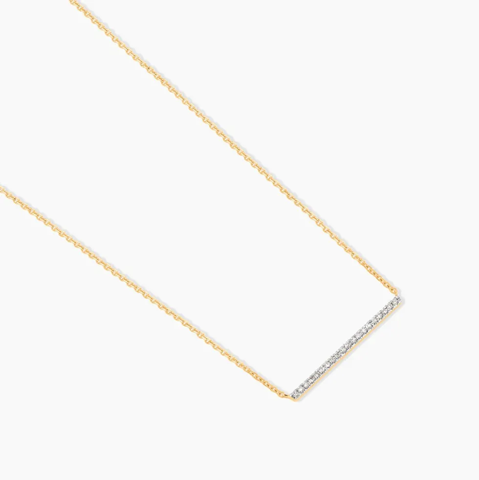 Collier Alayna Or Jaune Diamant
