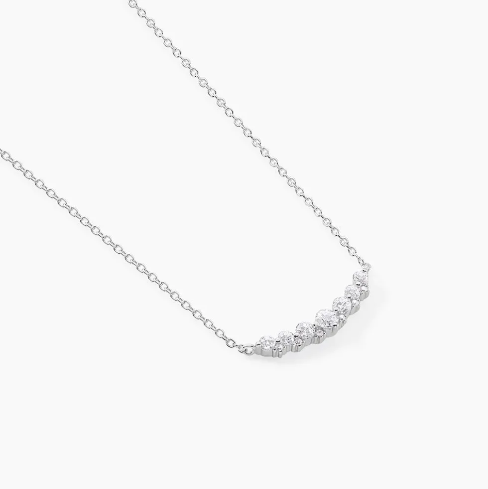 Collier Aliah Argent Blanc Oxyde De Zirconium