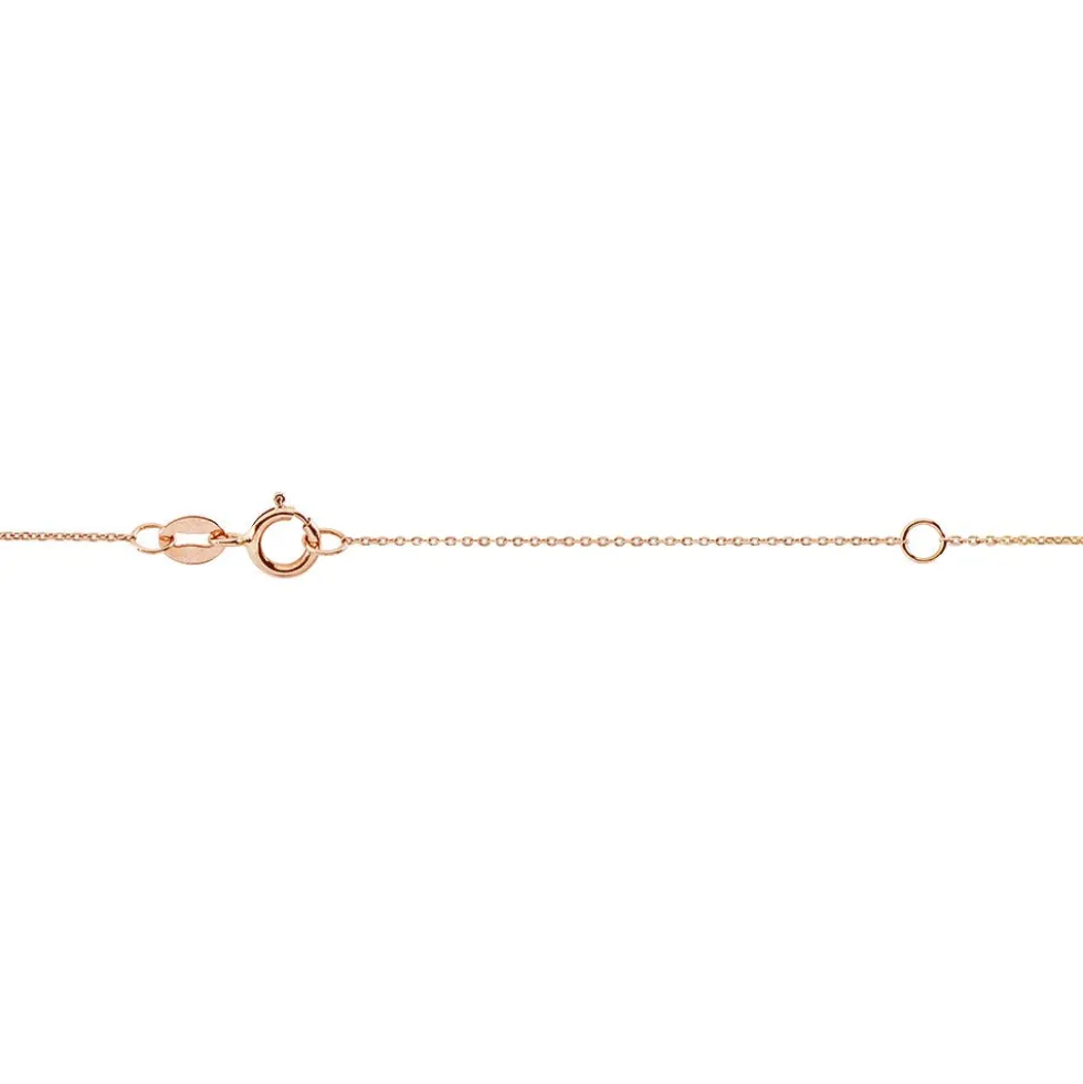 Collier Alice Or Rose Morganite Et Oxyde De Zirconium