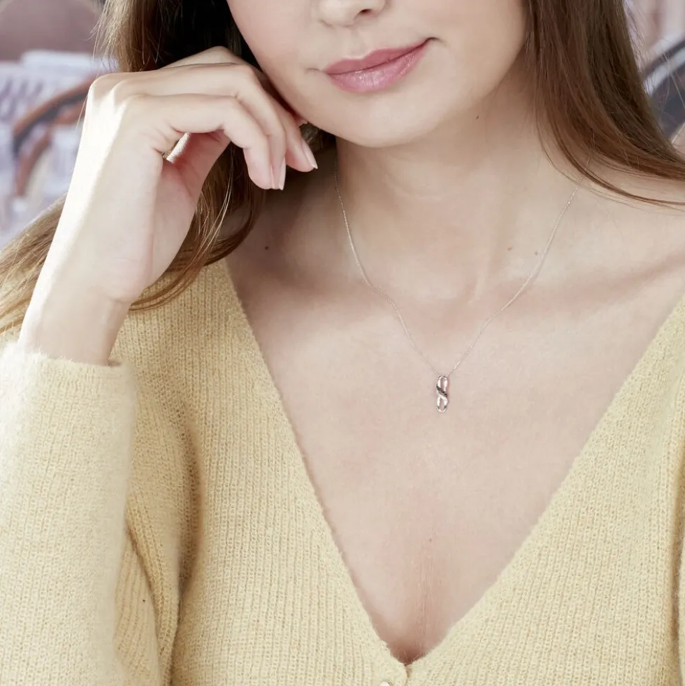 Collier Aline Or Blanc Diamant