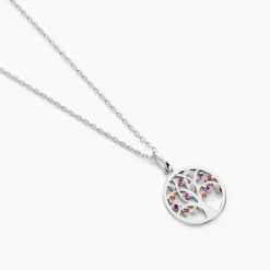 Collier Alive Argent Blanc Oxyde De Zirconium