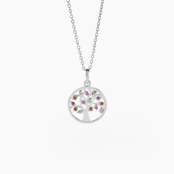 Collier Alive Argent Blanc Oxyde De Zirconium