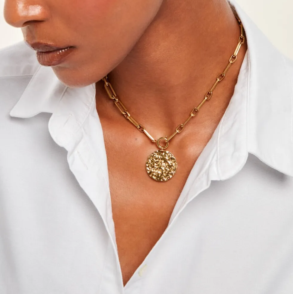 Collier Alixe Acier Jaune