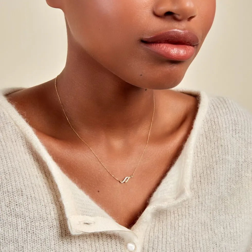 Collier Aliz Or Jaune