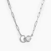 Collier Allyce Argent Blanc