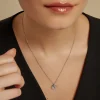 Collier Alvie Argent Blanc Turquoise
