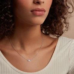 Collier Amuri Argent Bicolore Oxyde De Zirconium